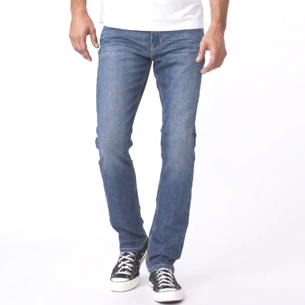 PAIGE Federal Slim Straight Jeans Birch Blue Denim Men's 30x28